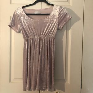 American Apparel Crushed Velvet Mini Dress-S